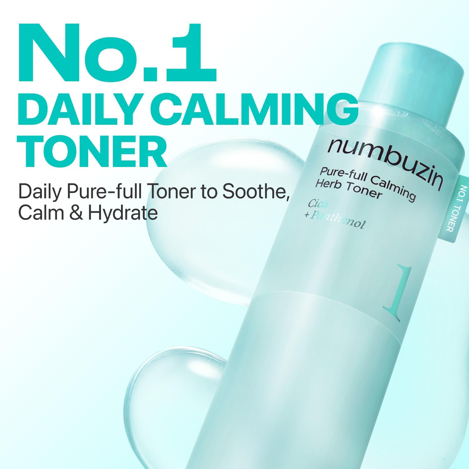 numbuzin No.1 Toner | Pure-Full Calming Herb Toner | Breakouts, Redness ...