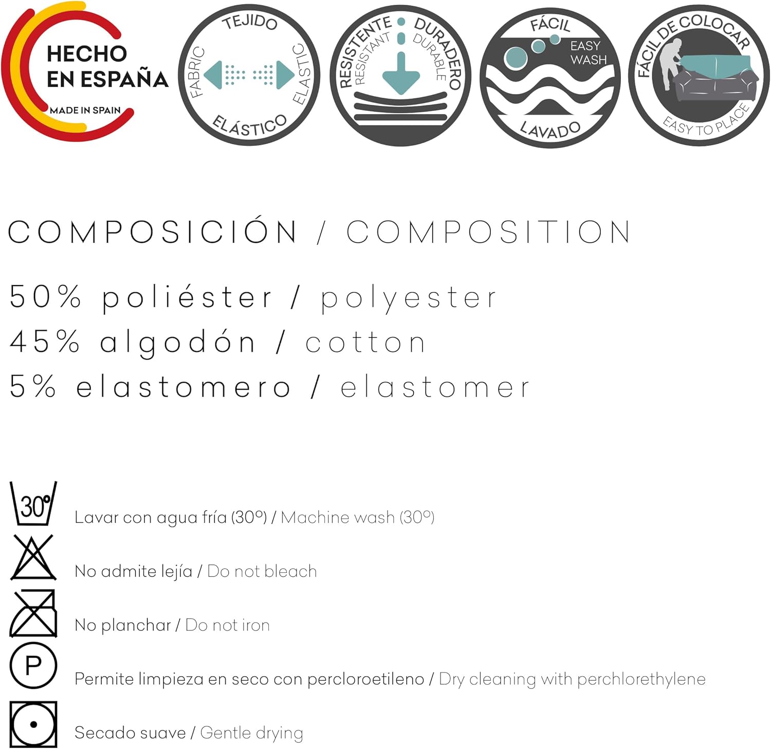 FUNDAS DE SOFA M/0 CHAISE LONGUE ULISES IZQUIERDA C/2 - immagine 6