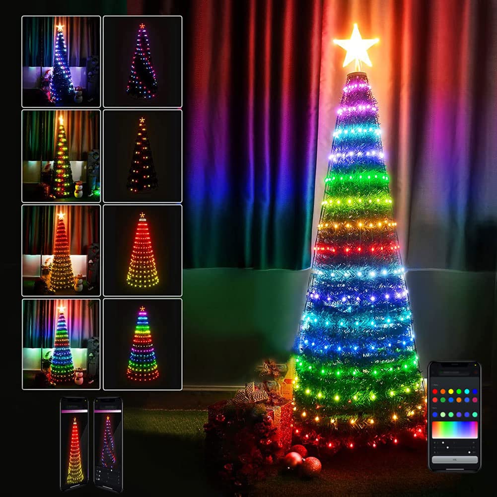 Bakaji Albero di Natale Smart 195 Led RGB 150CM
