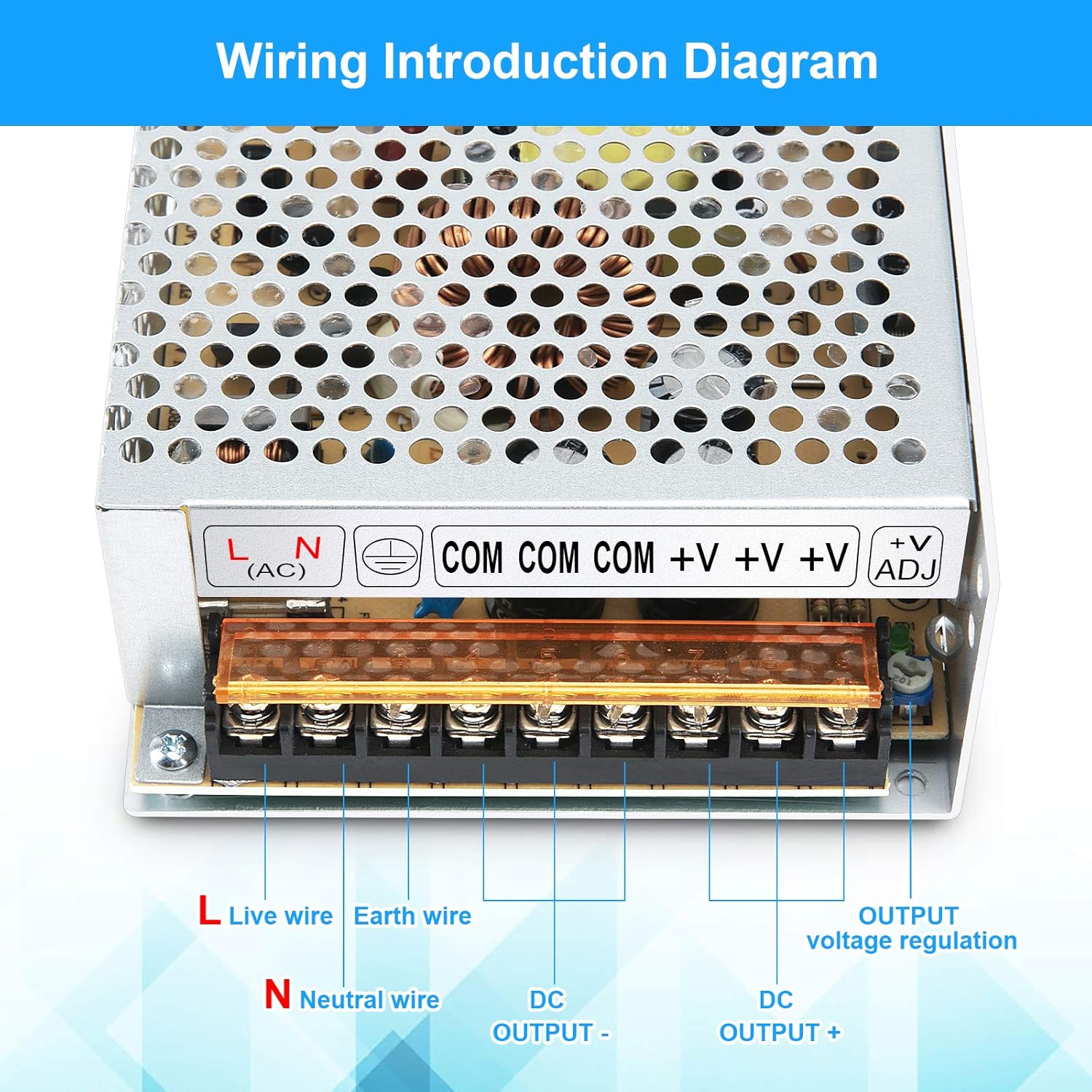 Alimentatore Interruttore 12V 20A 240W - immagine 5
