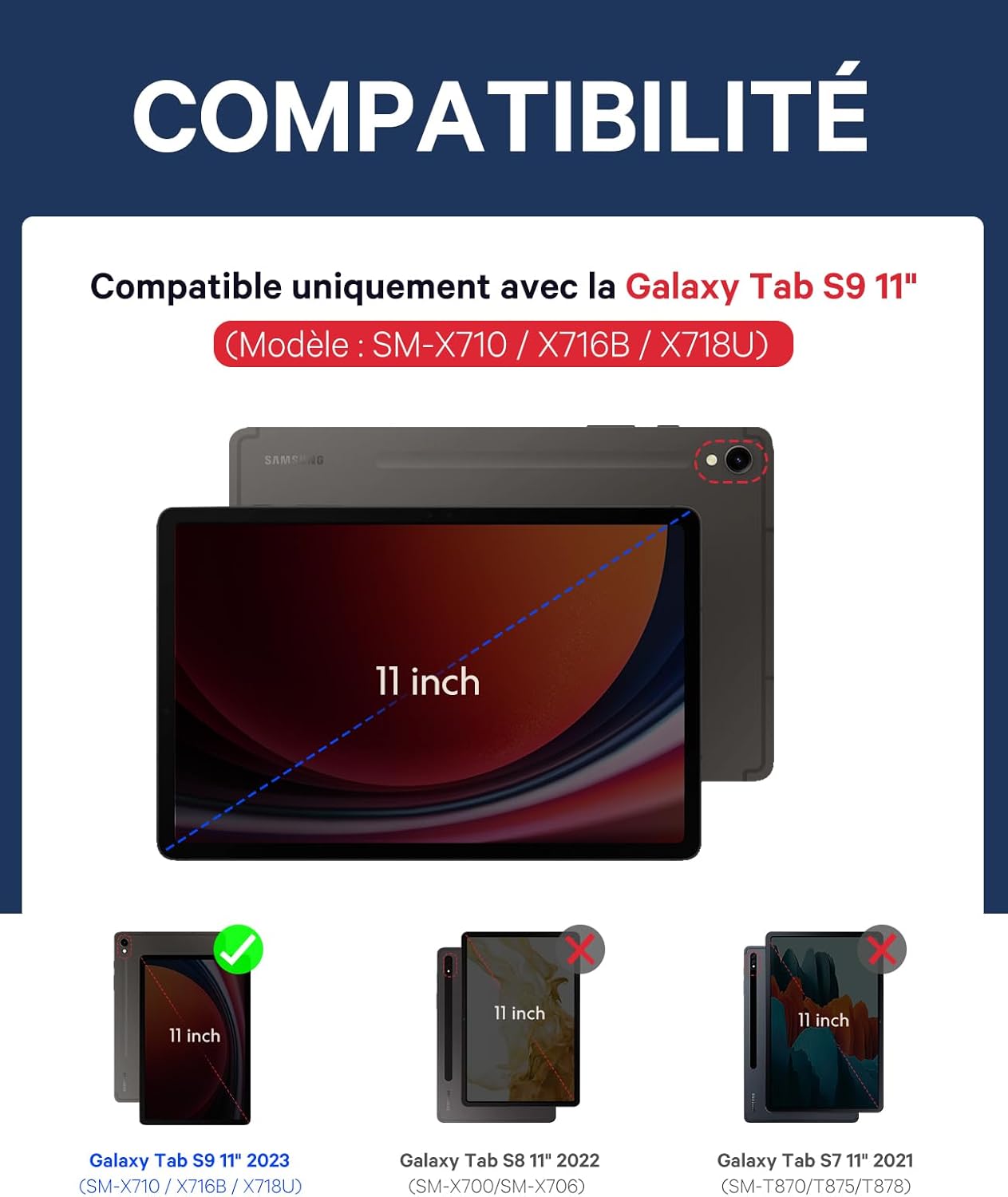 Earto Tab S9 Tastiera per Tablet - immagine 2