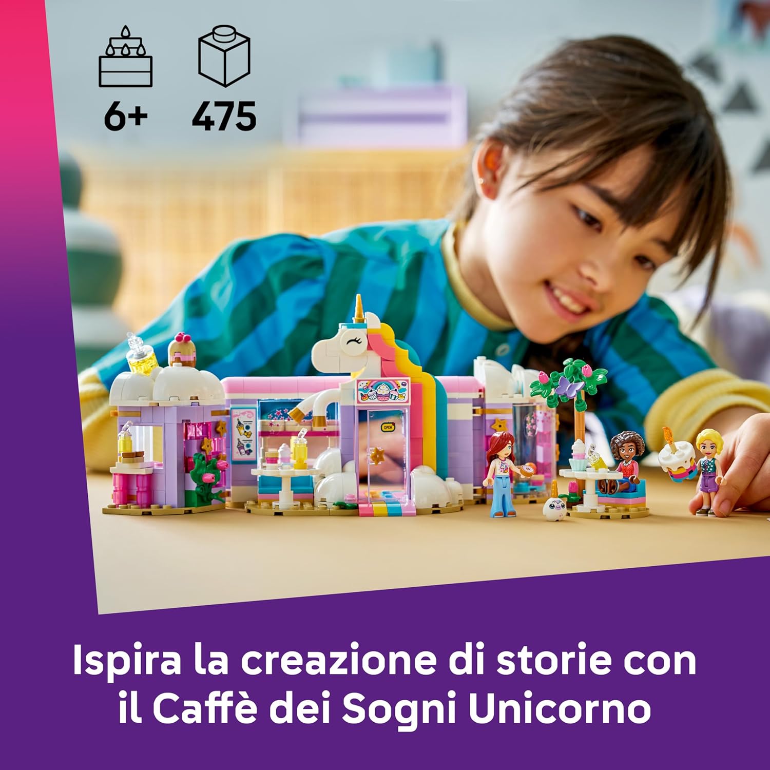 Lego Friends Caffè dei Sogni Unicorno - Negozio di Torte - immagine 2