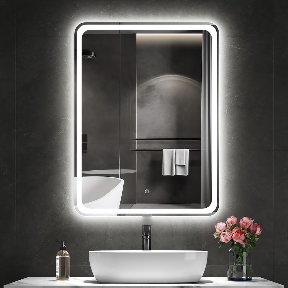 Mirrolia Specchio LED Bagno 20x28 Anti-Appannamento