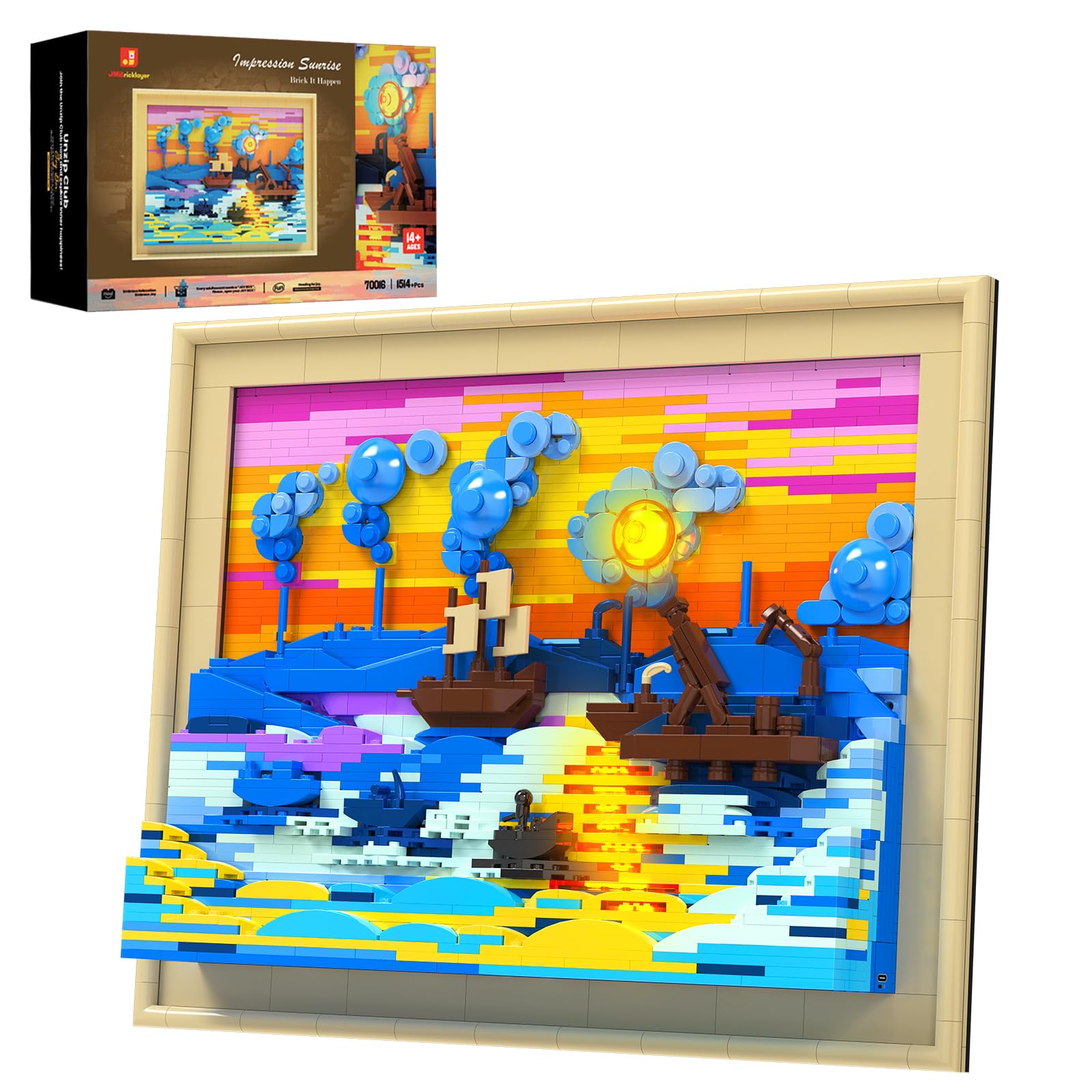 Jmbricklayer Impression Sunrise Building Set con Luci 70016