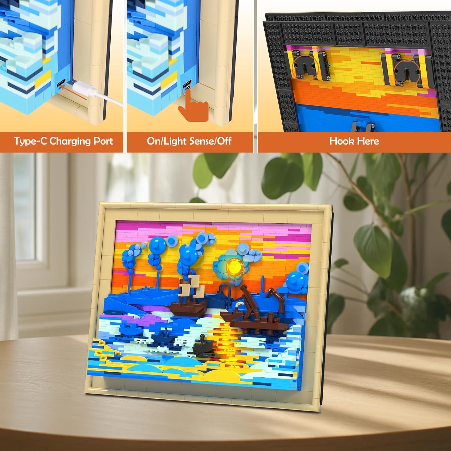 Jmbricklayer Impression Sunrise Building Set con Luci 70016 - immagine 5