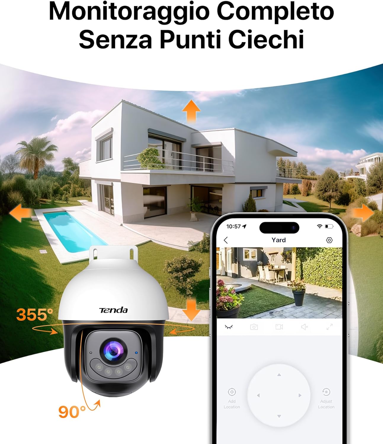 Tenda Telecamera WiFi Esterno 5MP - immagine 9