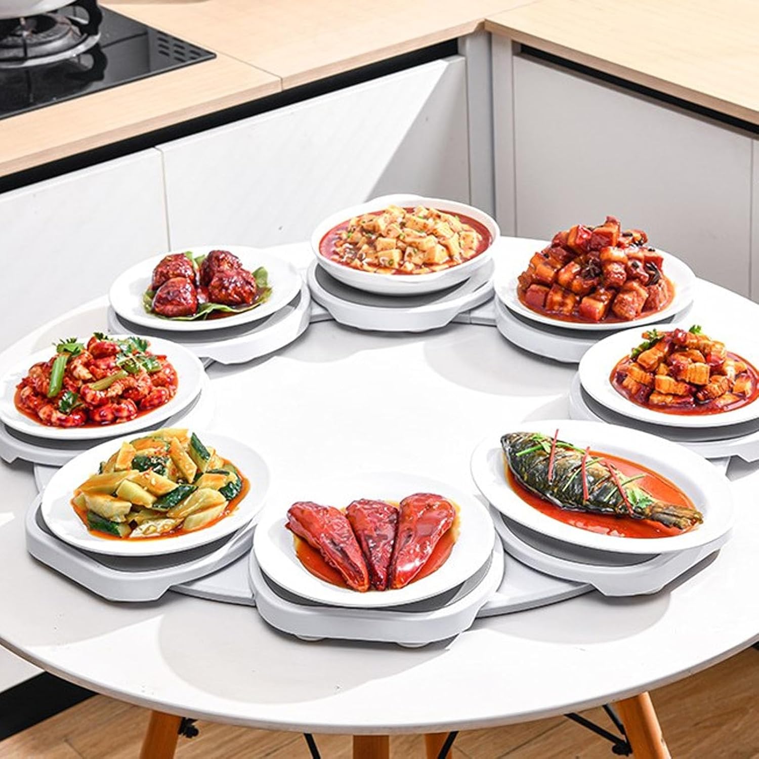 Lazy Susan Giradischi per Tavolo da Pranzo 360 Gradi - immagine 2