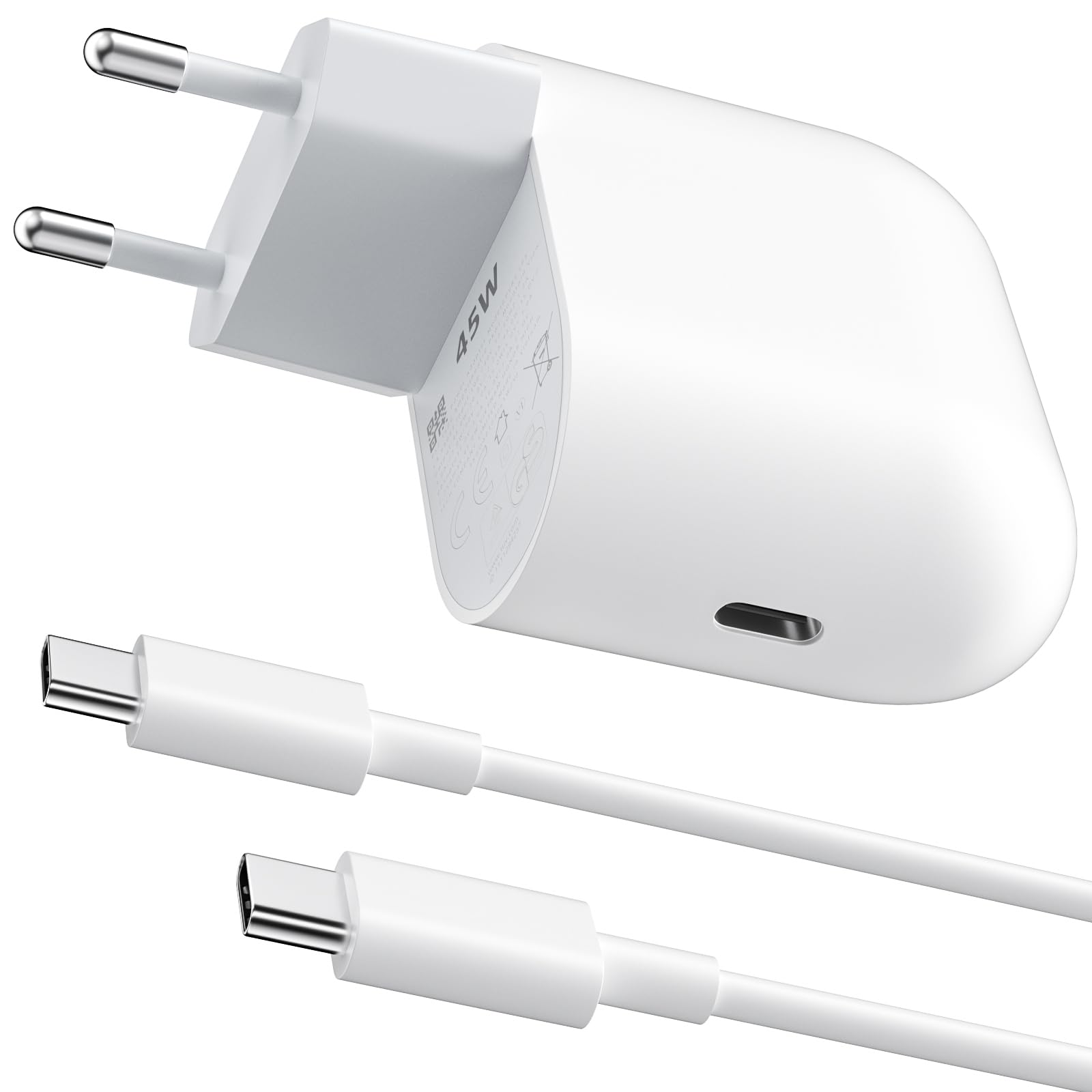 Caricatore USB C 45W PD 3.0 con Cavo 1m