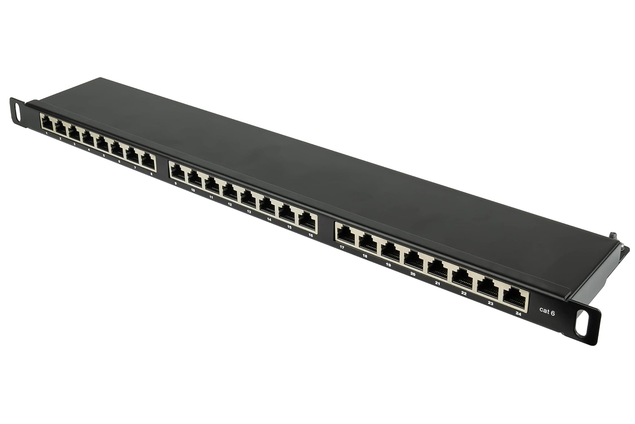 Good Connections Patch Panel 19" CAT6 24 Porte, Nero