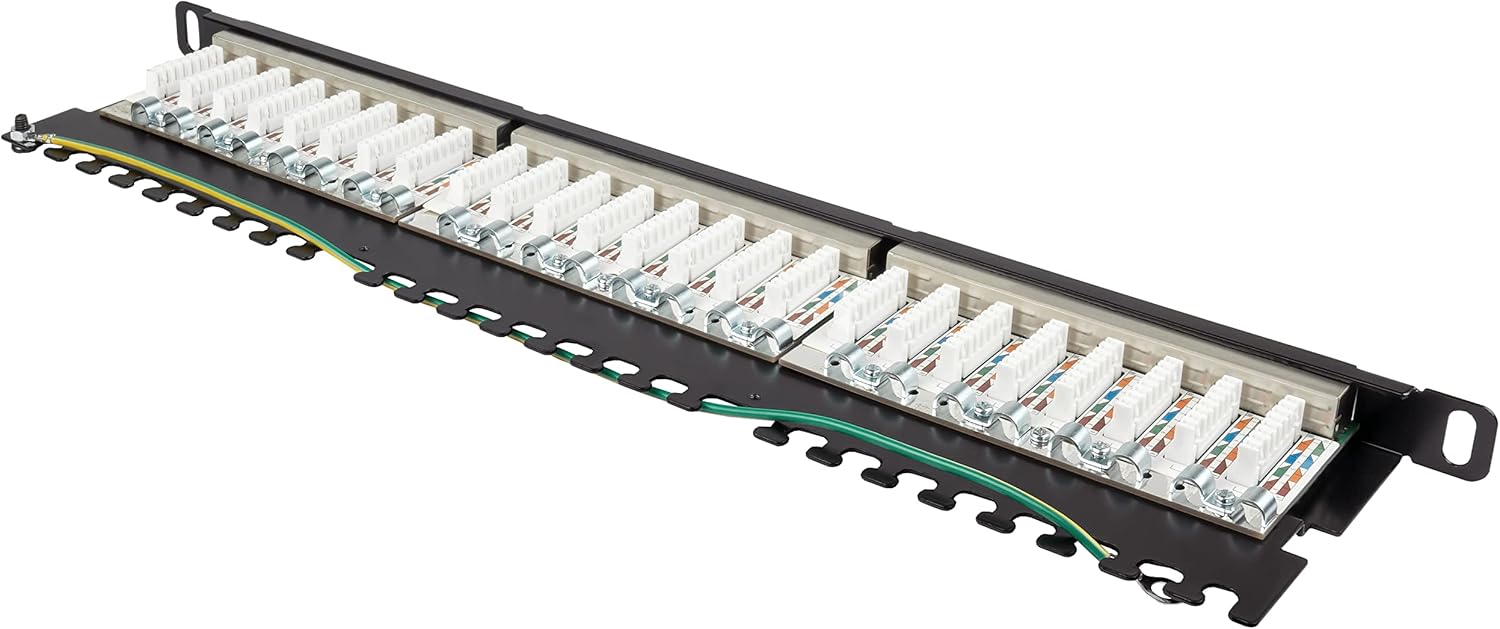 Good Connections Patch Panel 19" CAT6 24 Porte, Nero - immagine 2