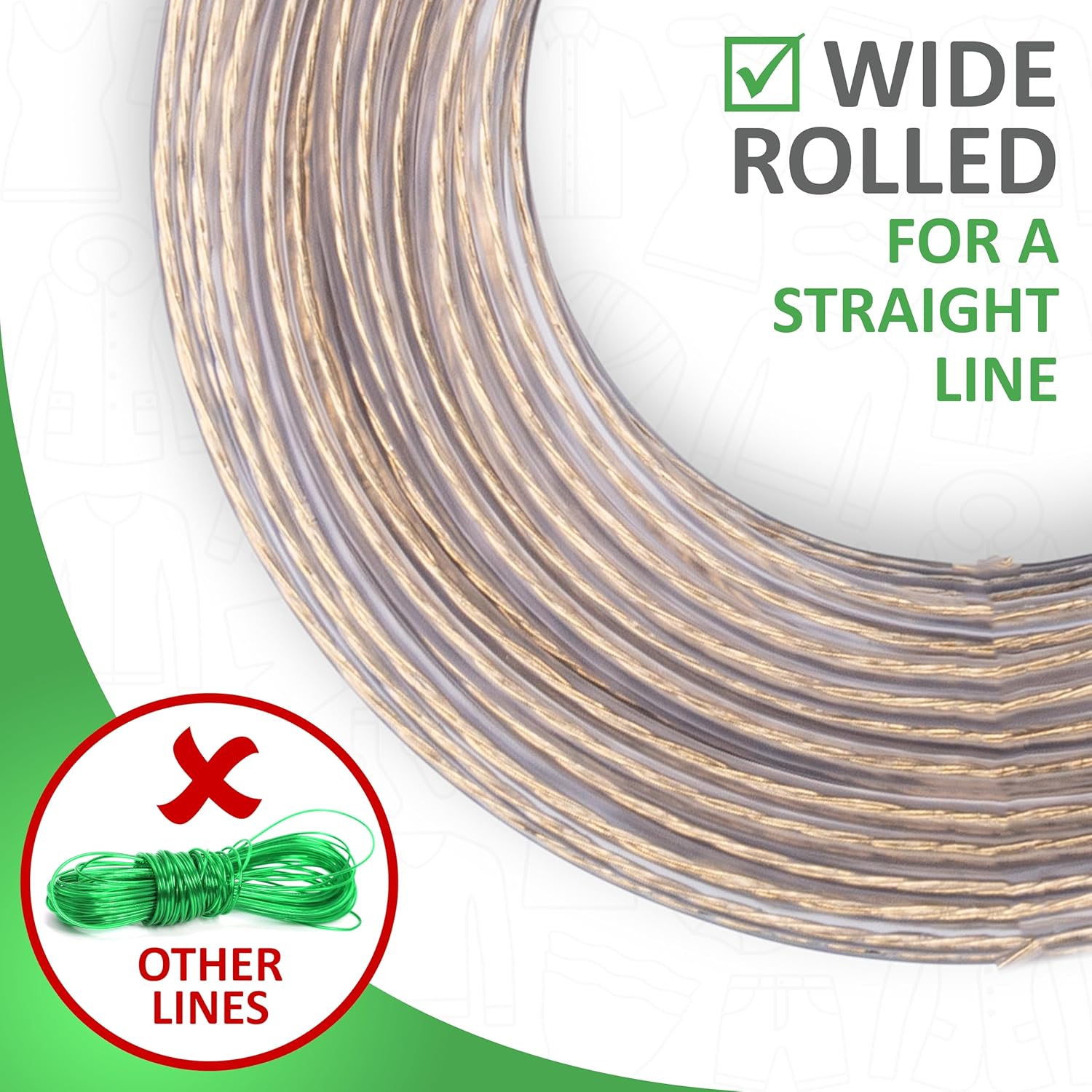 Stendibiancheria 30m con Anima in Acciaio - immagine 4