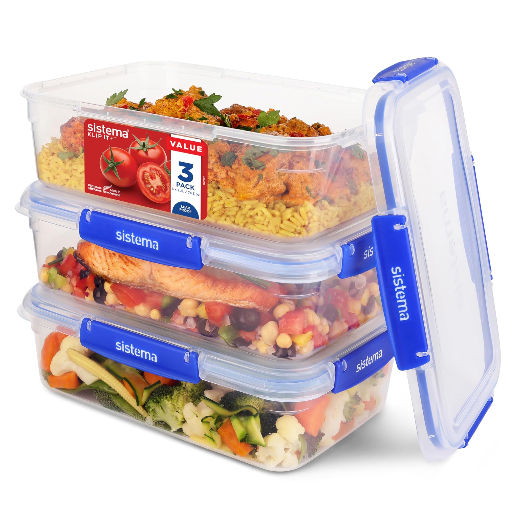Sistema KLIP IT PLUS - 4 Contenitori Alimentari 1L