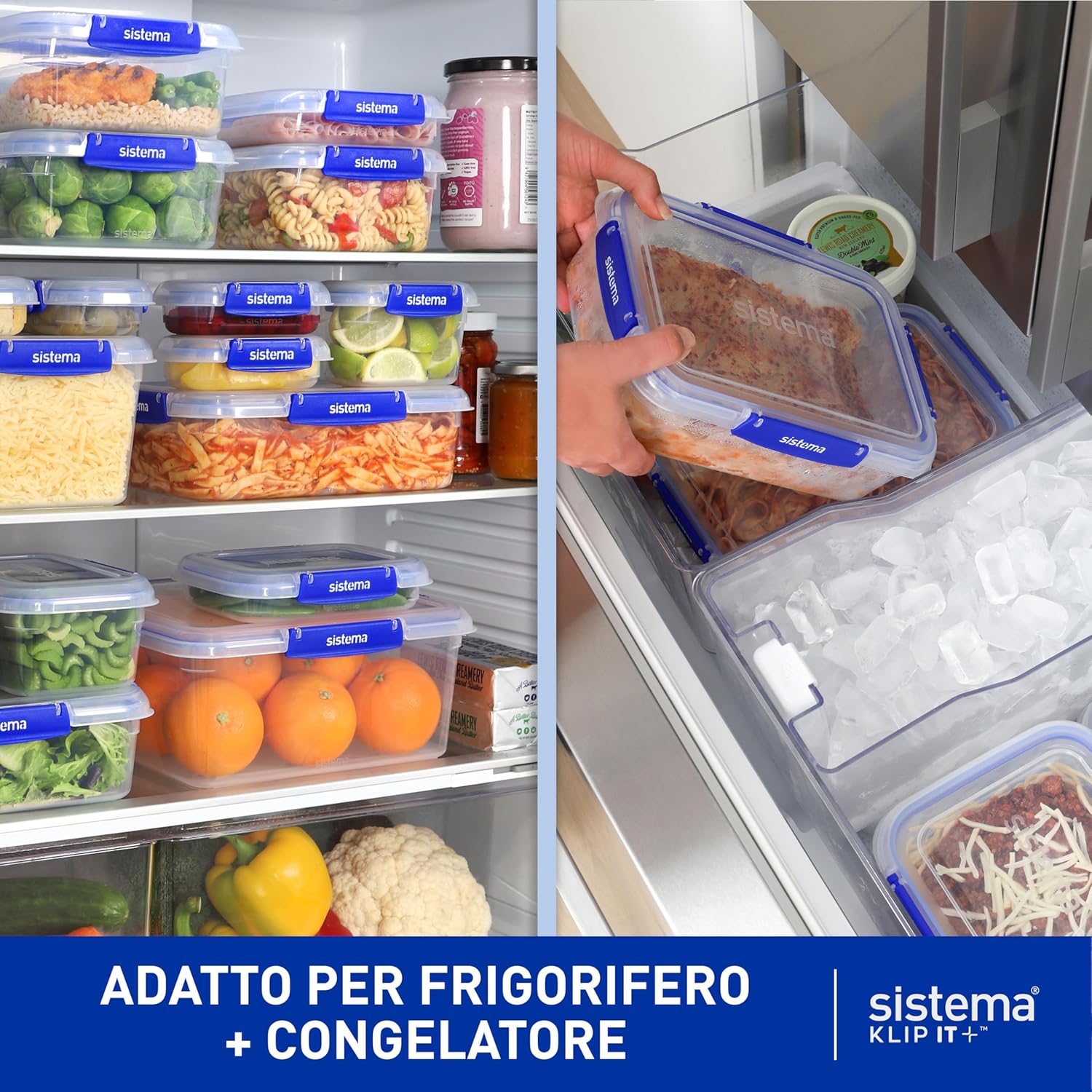 Sistema KLIP IT PLUS - 4 Contenitori Alimentari 1L - immagine 4