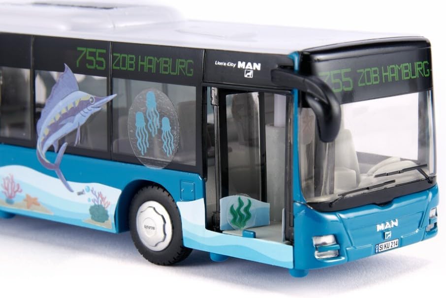 siku 3736 - Autosnodato MAN 1:50, Turchese - immagine 3