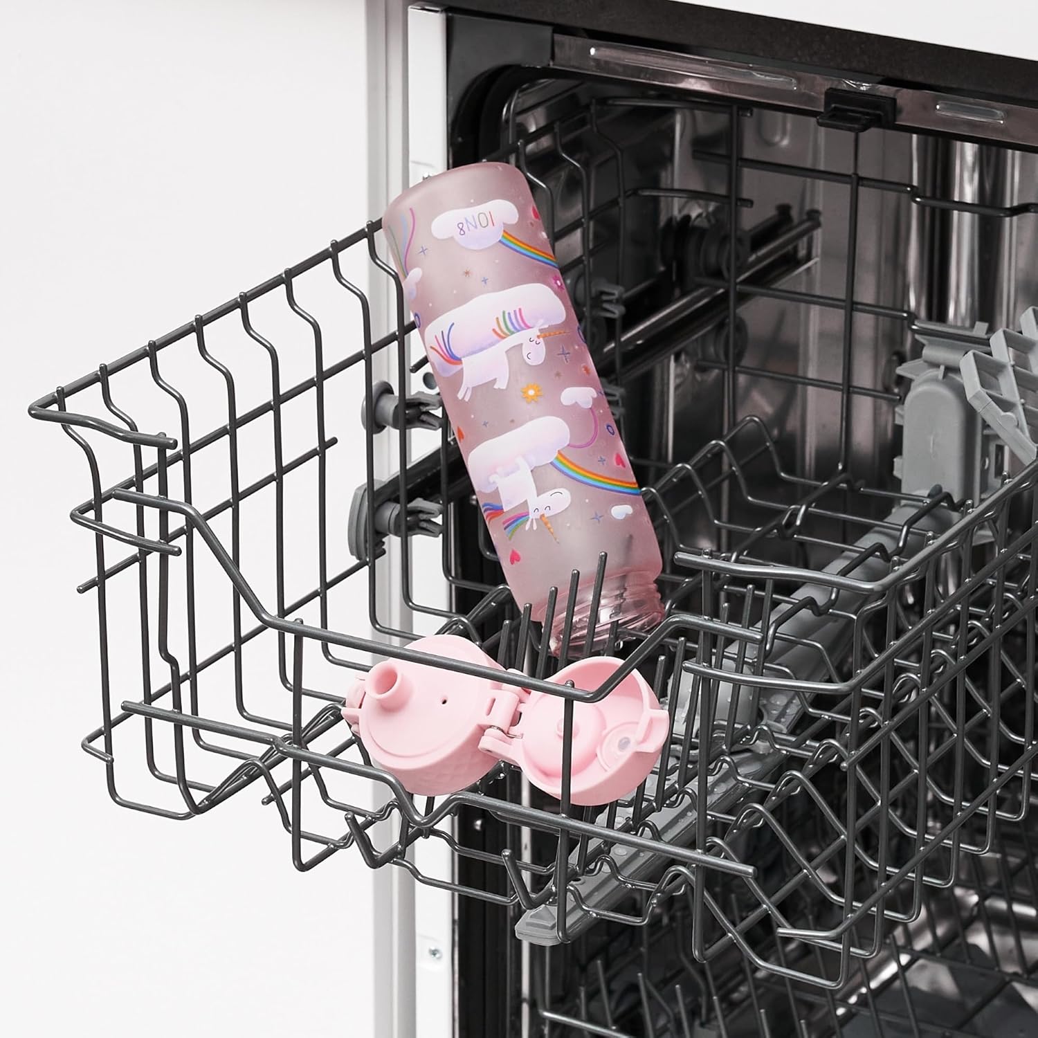 Ion8 Borraccia a Prova di Perdite 500ml, Unicorno Arcobaleni - immagine 6