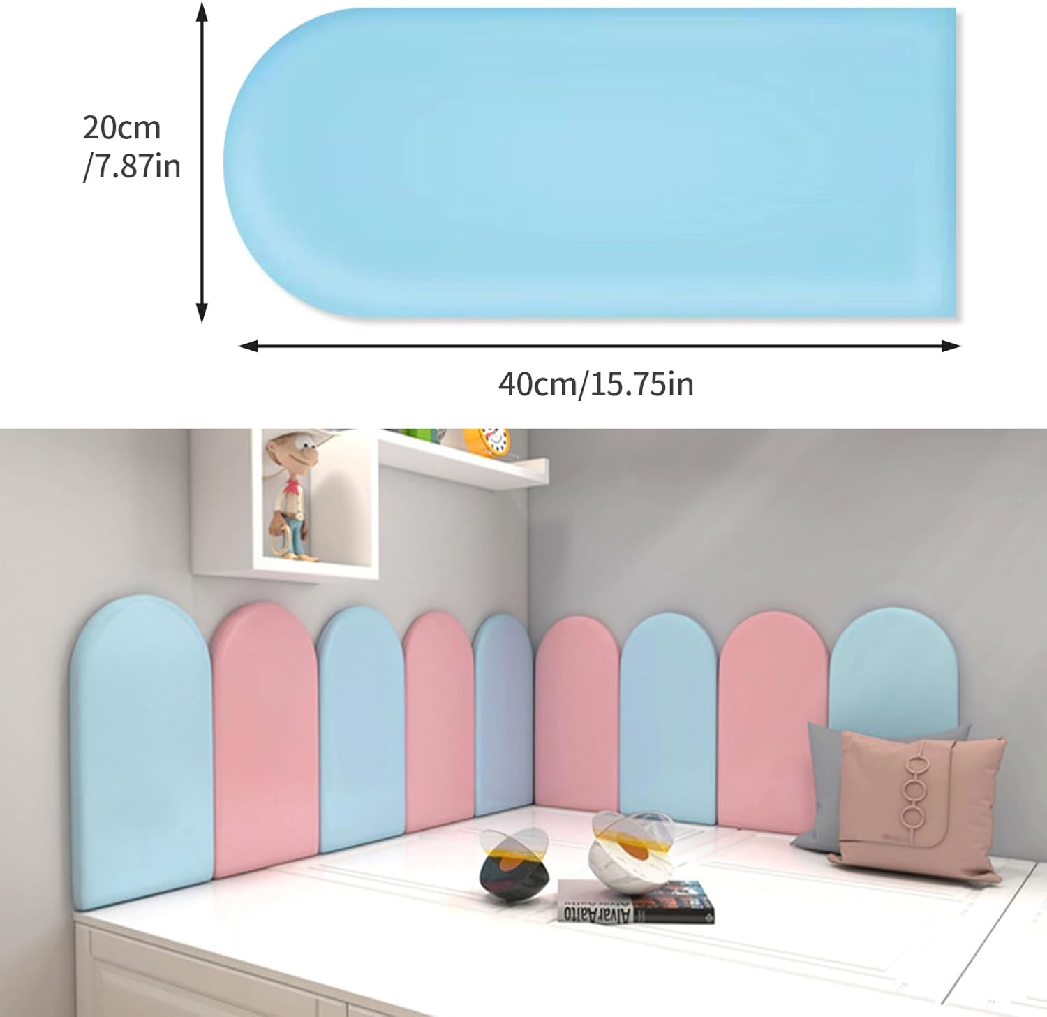 Ayyds Imbottitura Parete Anti-Collisione Poliuretano 3D - immagine 2