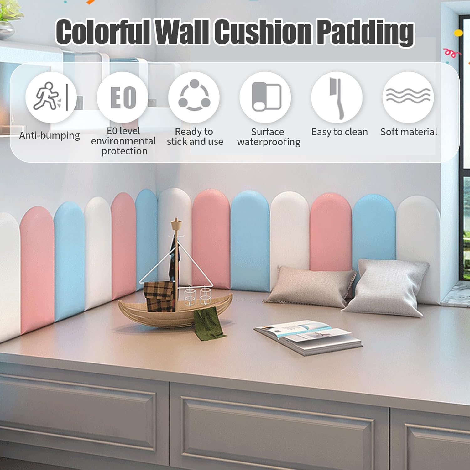 Ayyds Imbottitura Parete Anti-Collisione Poliuretano 3D - immagine 3