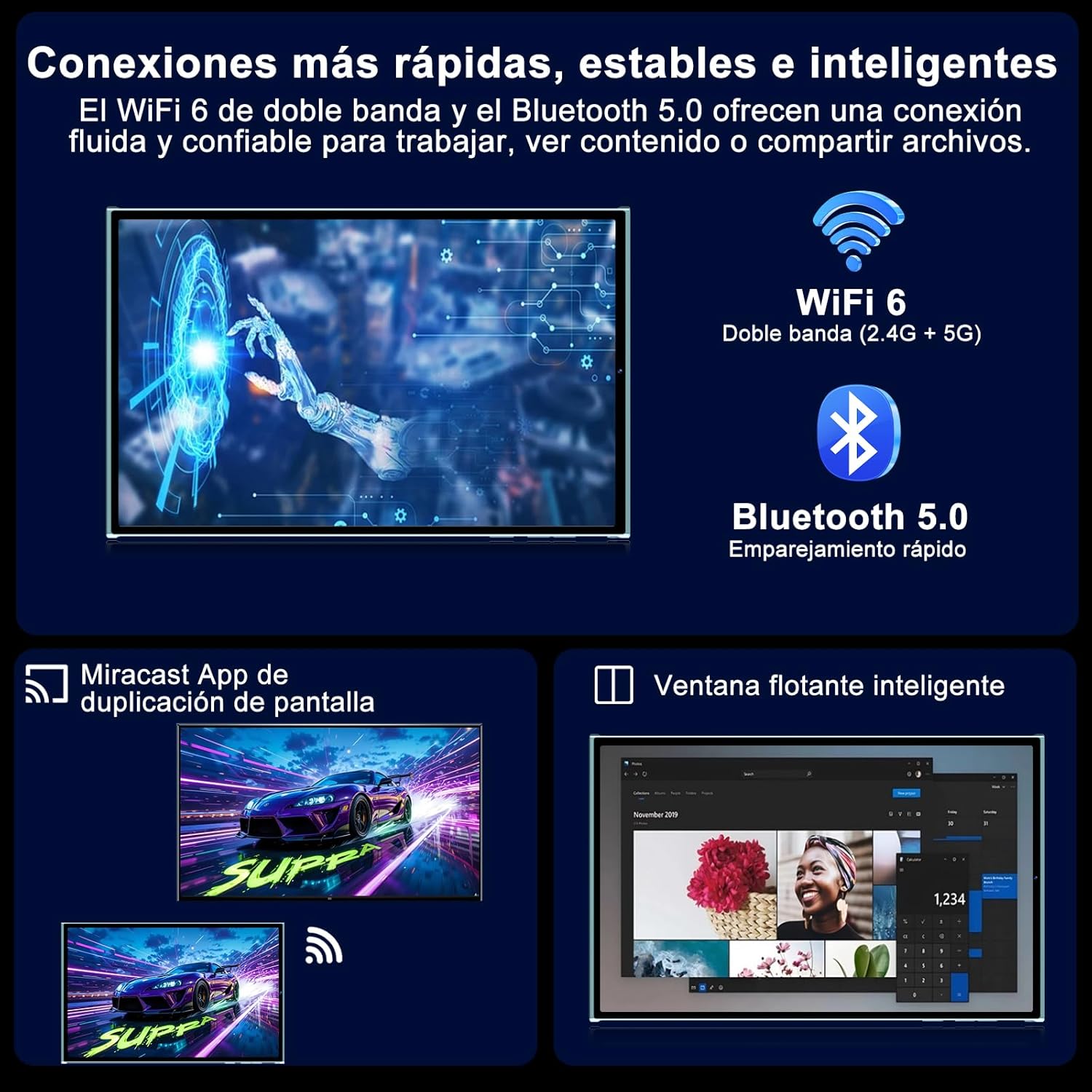 Tablet 10 Pollici Android 15 con Gemini AI, Verde - immagine 5