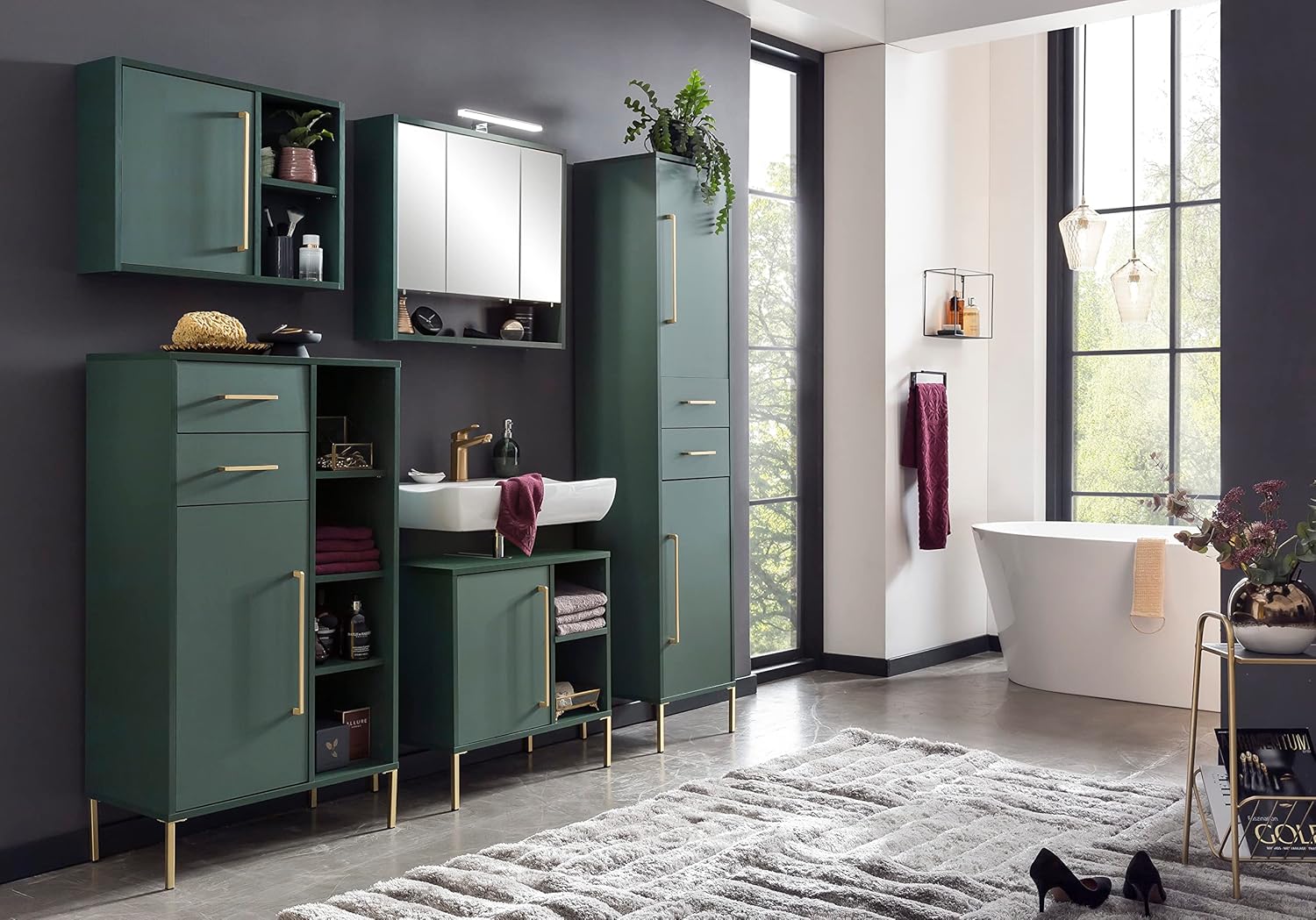 Schildmeyer Pensile Kent, Verde Foresta/Oro - immagine 2