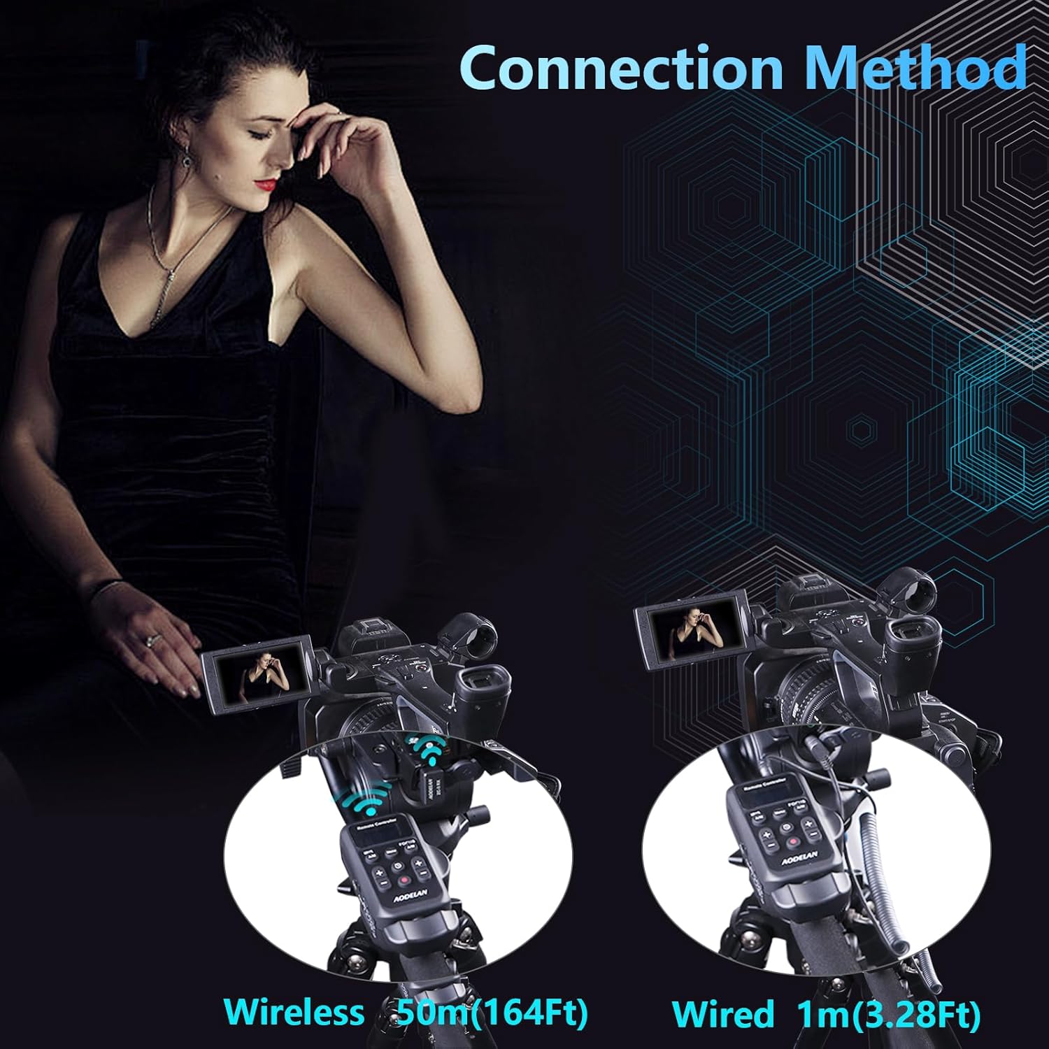 Aodelan Lanc - Controller Zoom Wireless per Videocamera - immagine 2