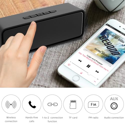 Sonkir Altoparlante Bluetooth 5.0 - Casse Portatili, Nero - immagine 5