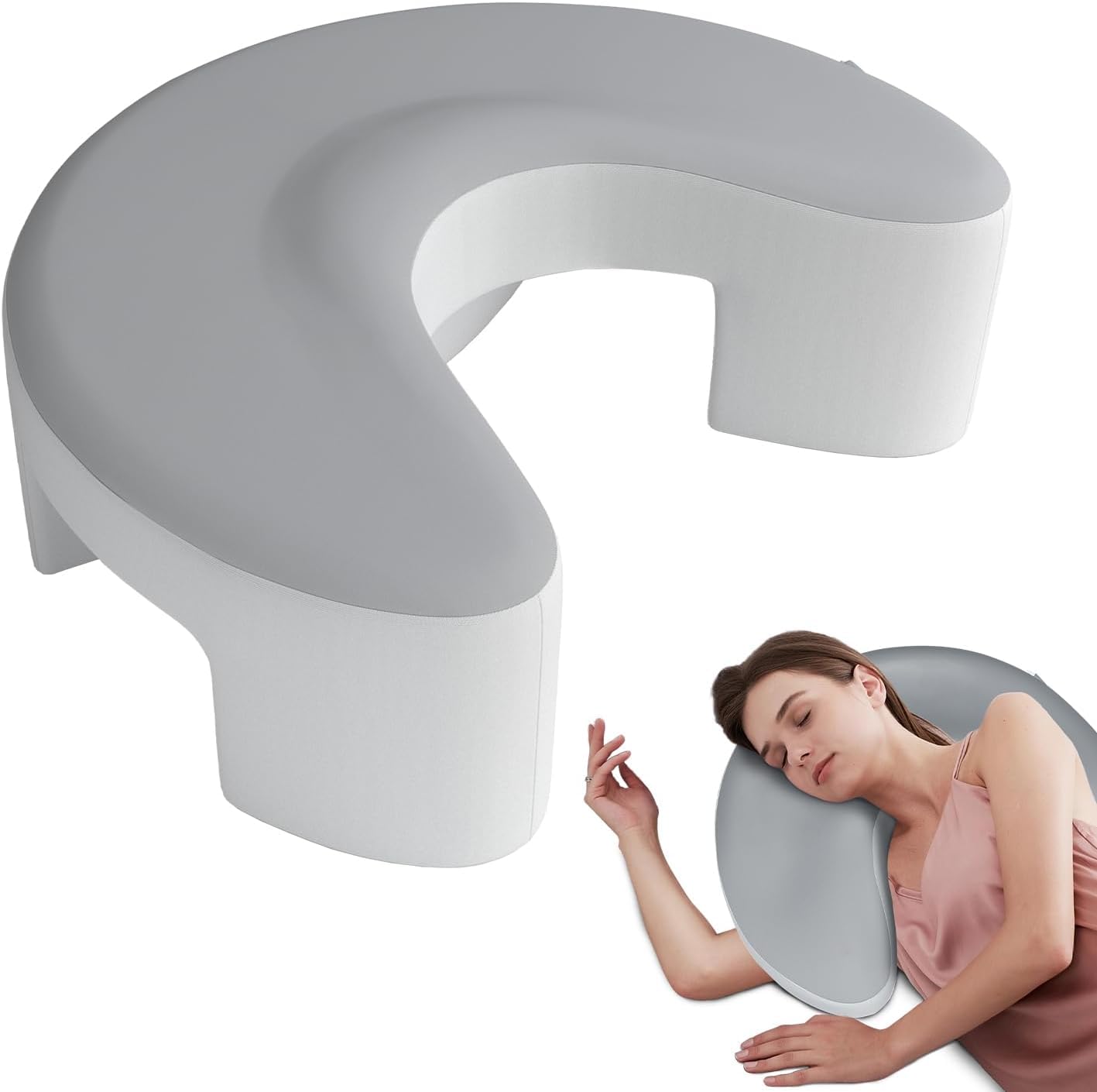 Cuscino Ergonomico Memory Foam per Dormire di Lato