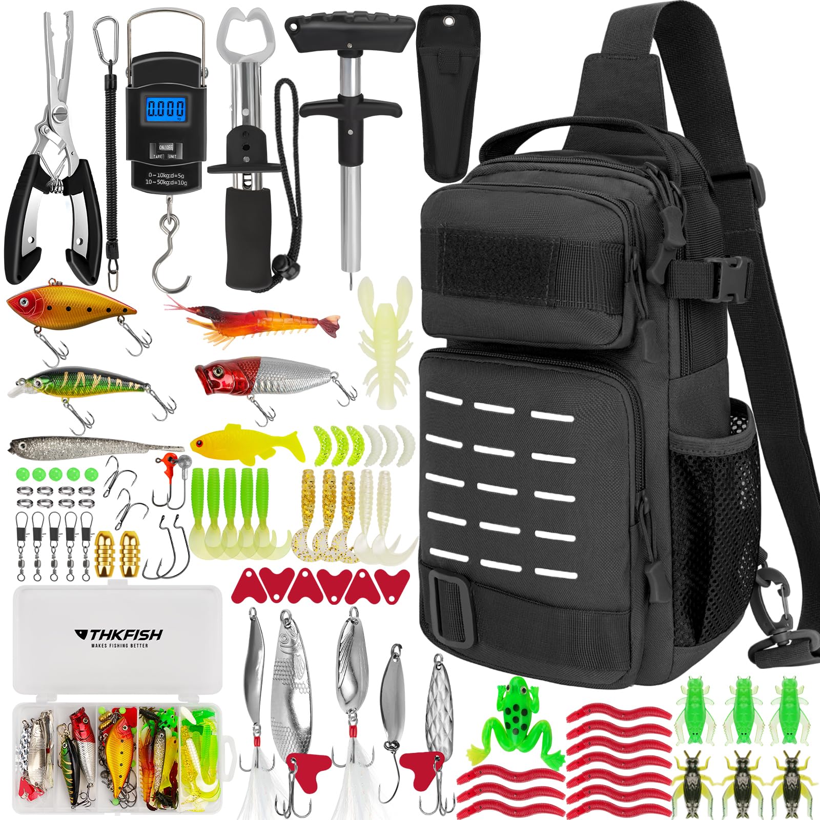 Thkfish Kit Attrezzi da Pesca 85 Pezzi con Zaino