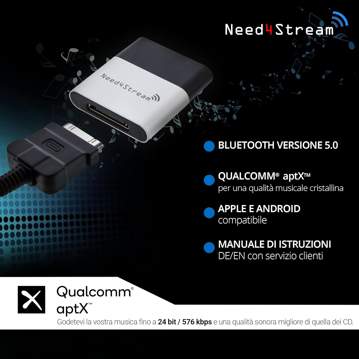 Need4stream N4S300-LR - Adattatore Audio Bluetooth - immagine 6