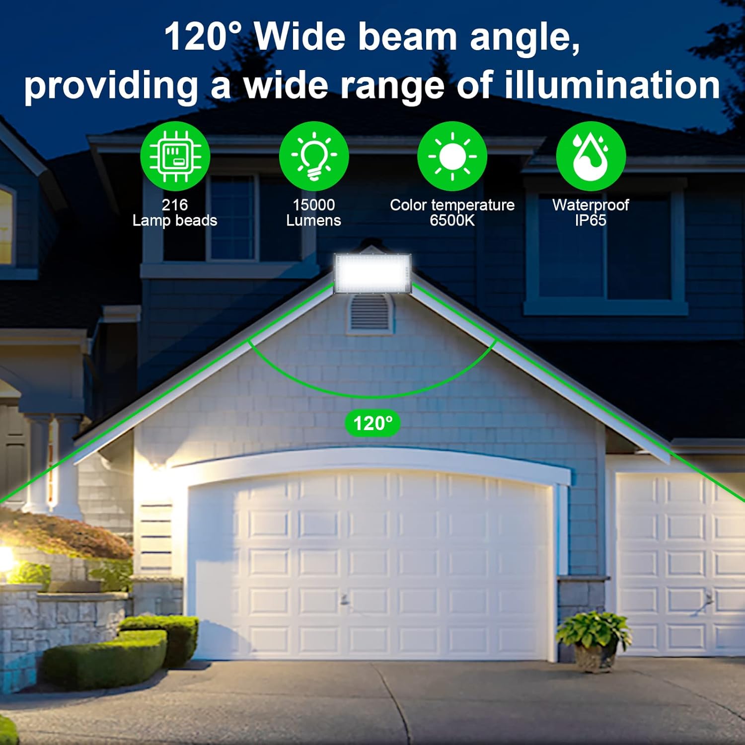 Createstar Faretto LED da Esterno 150W (2 Pezzi) - immagine 2