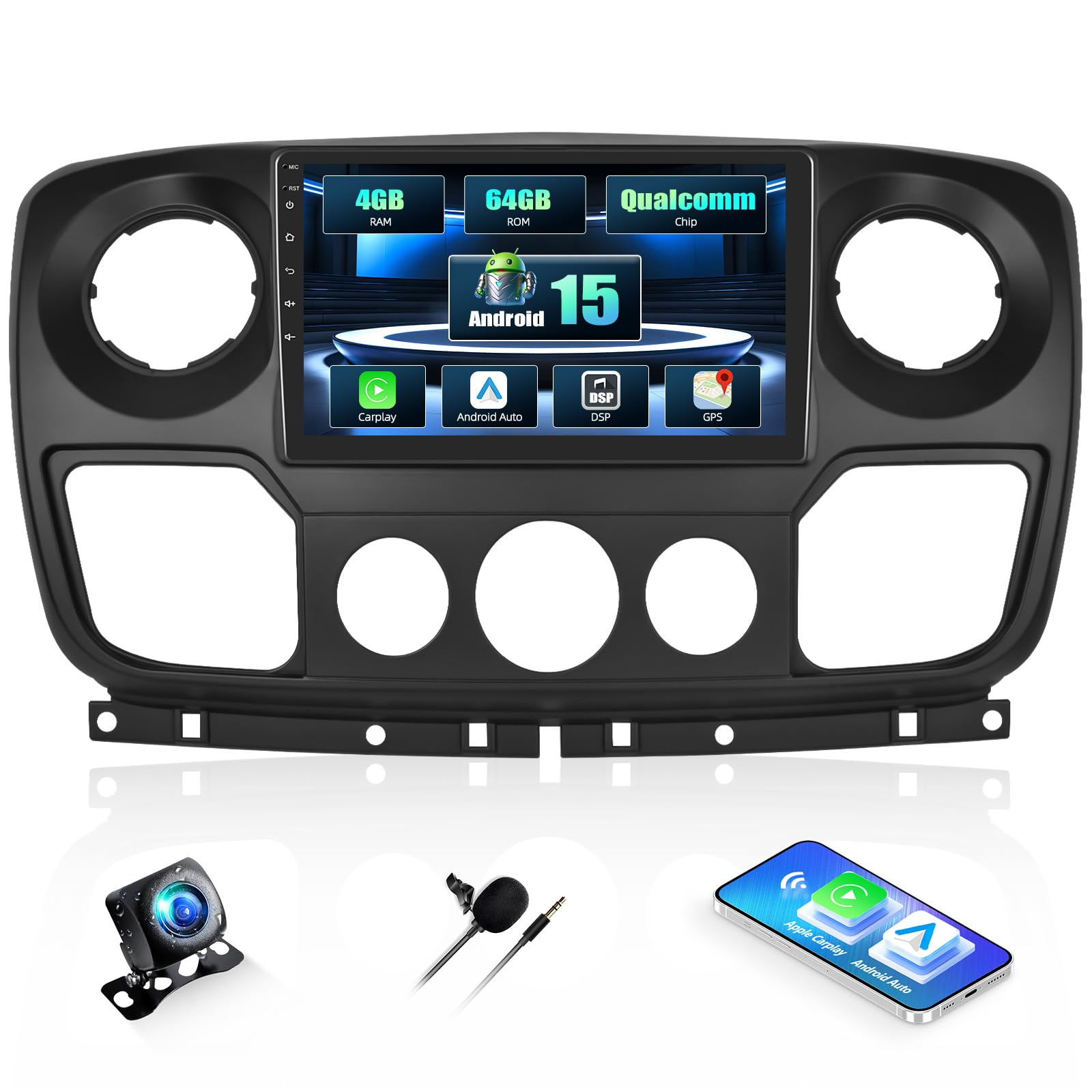 Camecho Autoradio 10″ per Opel Movano 2 Renault Master 3