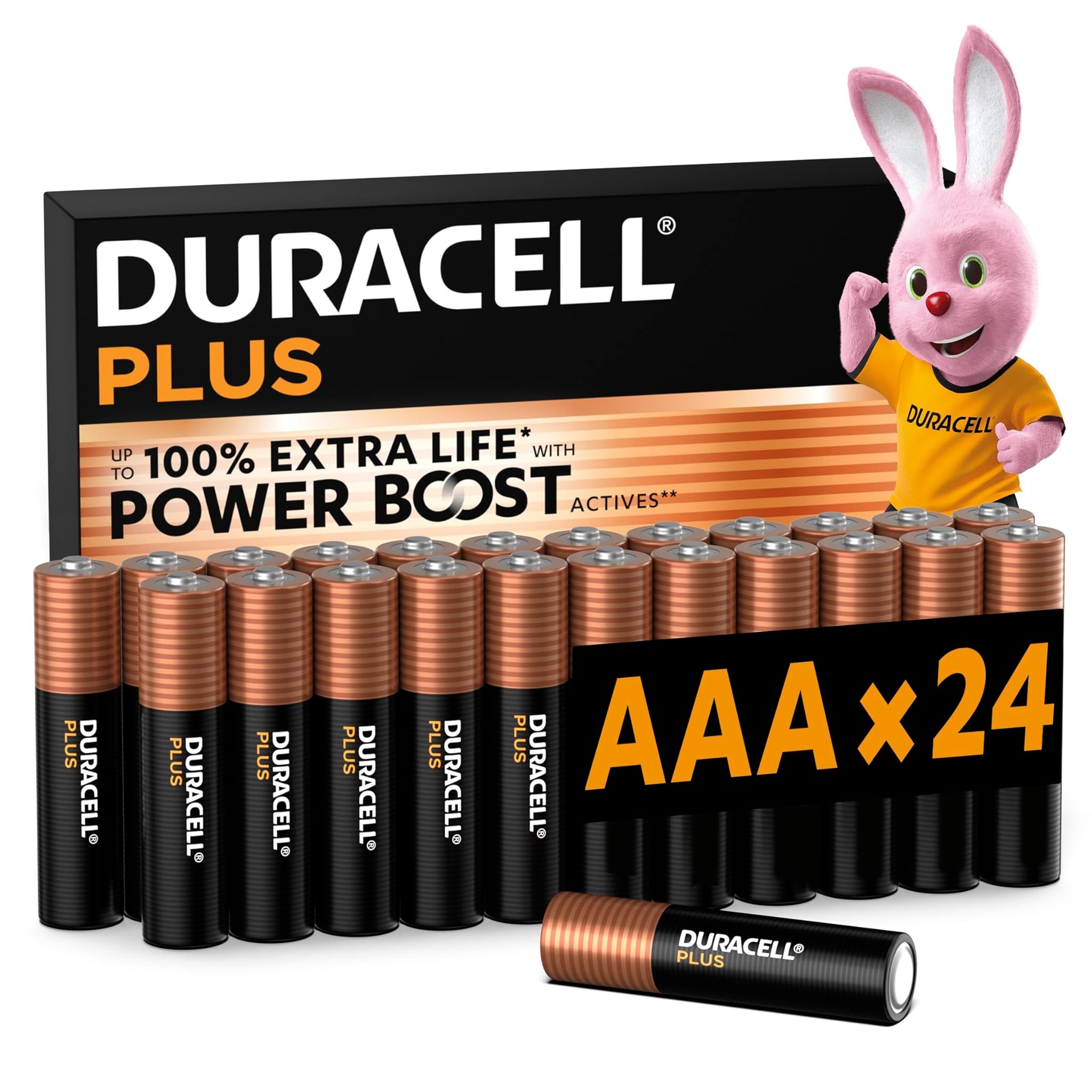 Duracell Batterie Plus AAA (Confezione da 24)