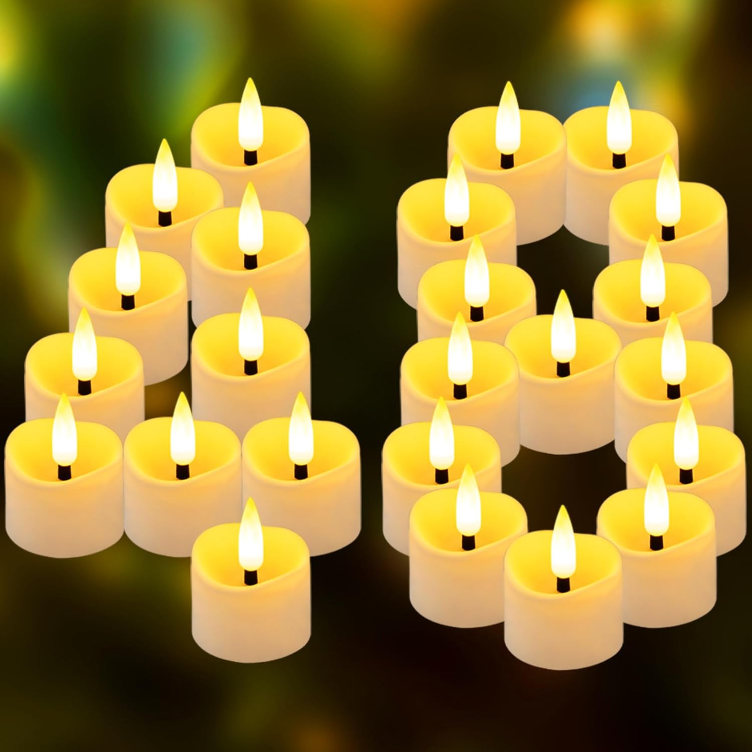 Yakpo 48 Lumini LED con Timer a Batteria - immagine 1