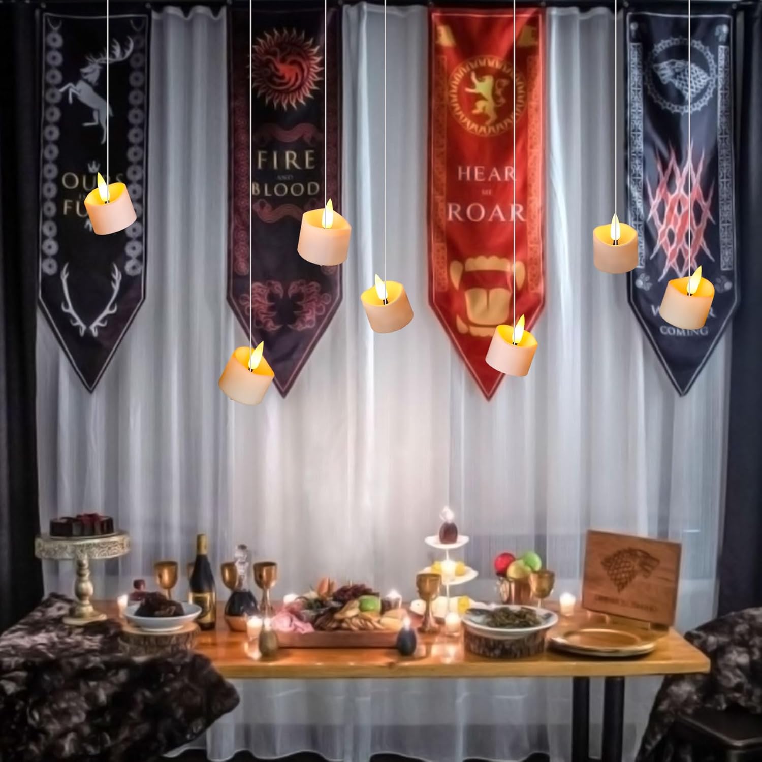 Yakpo 48 Lumini LED con Timer a Batteria - immagine 3