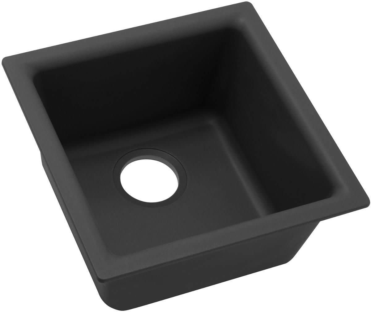 Elkay ELG1616BK0 Quartz Classic-Lavello da Incasso a Doppia Vasca, Nero