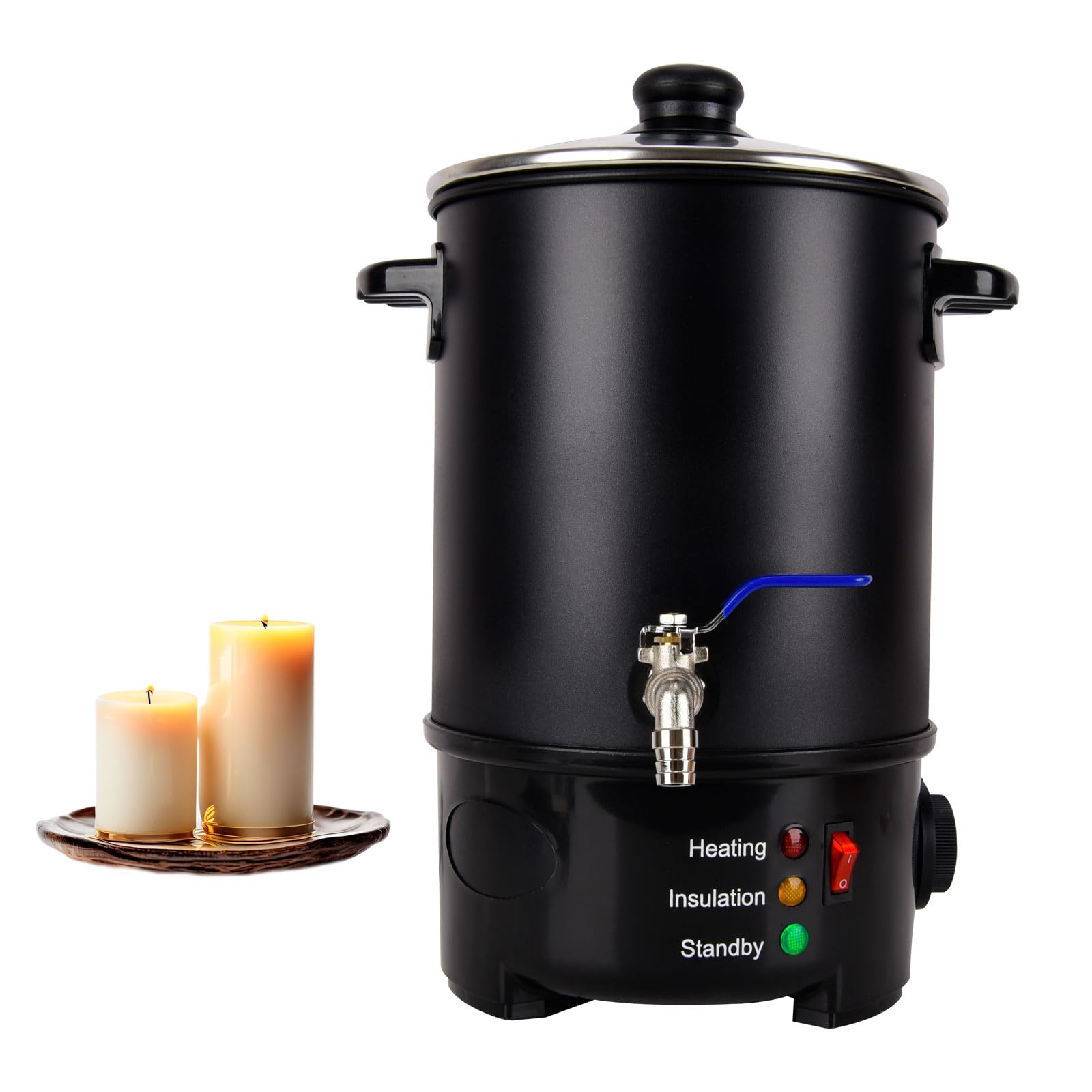 HENYEER Fonditore Cera Elettrico 6 Litri per Candele