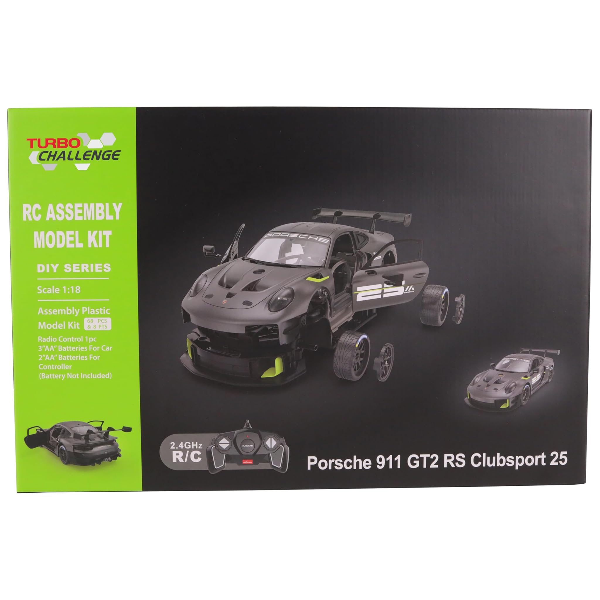 TURBO CHALLENGE Porsche 911 GT2 RS Clubsport 25 RC 1/18