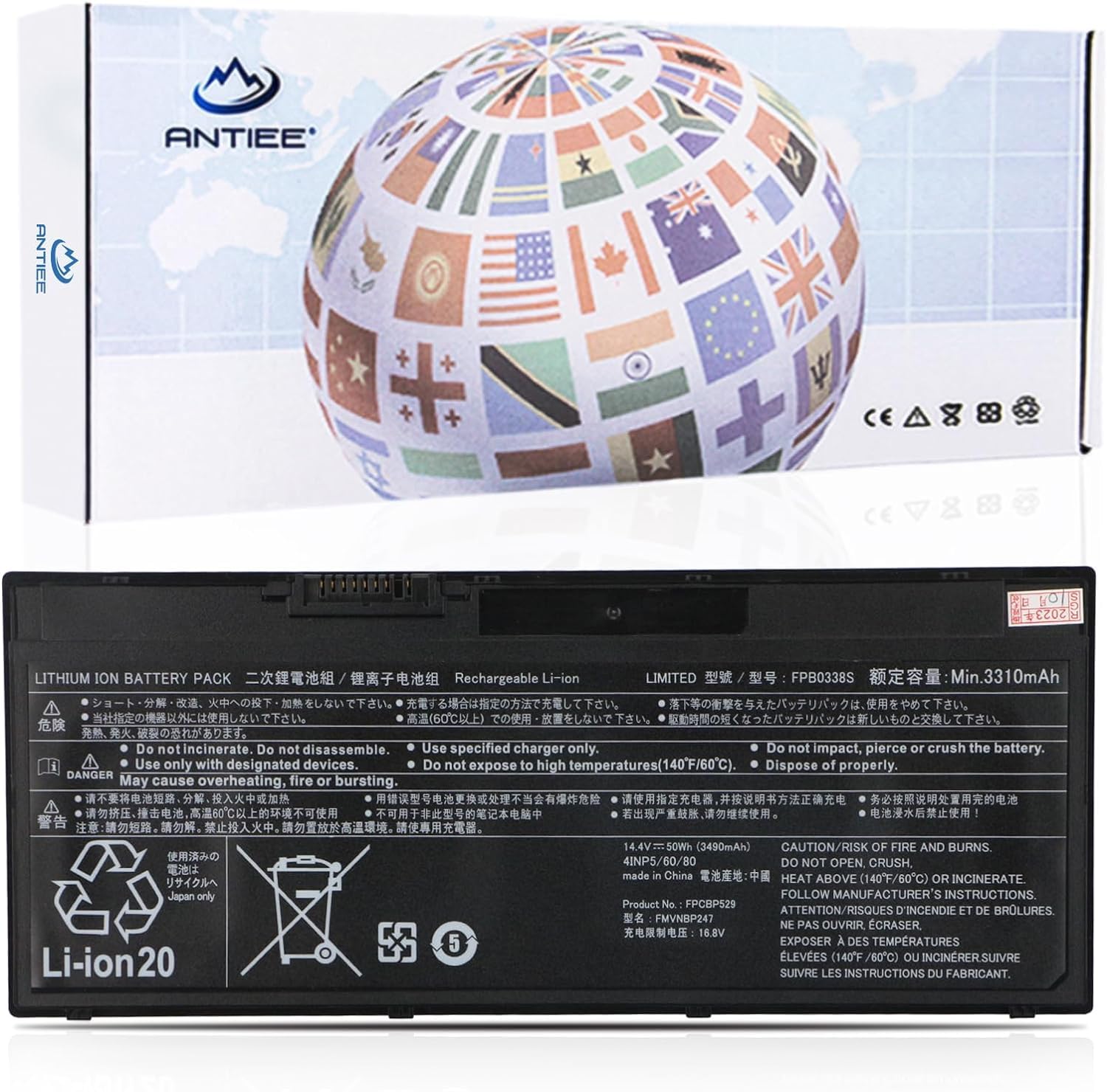 Antiee Batteria 50Wh per Fujitsu LifeBook