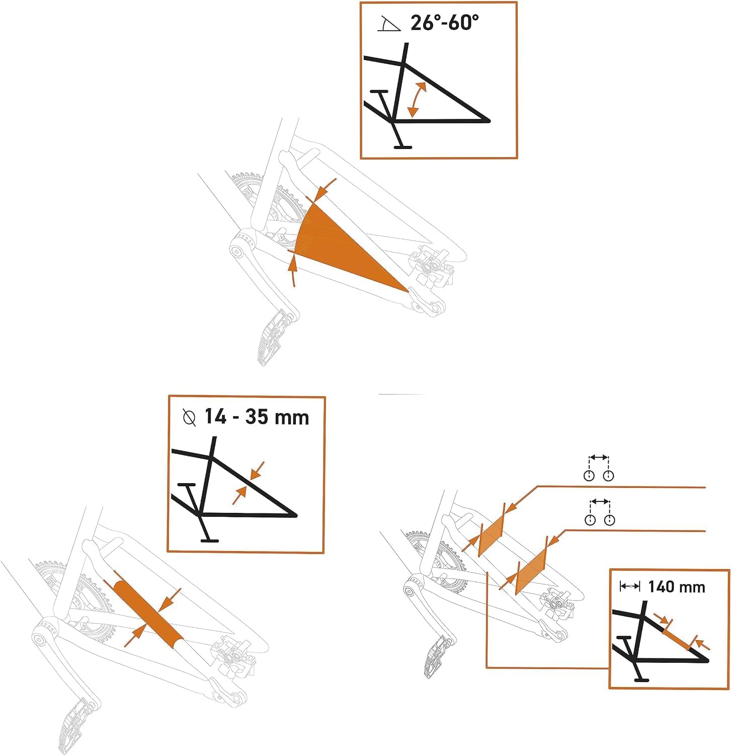 Sks GERMANY Infinity UNIVERSAL AVS - Portapacchi Bici - immagine 6