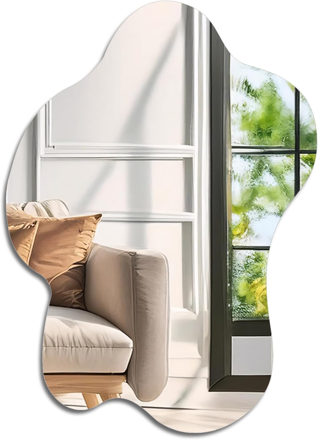 Muzilife Specchio Asimmetrico Senza Cornice 58x82 cm