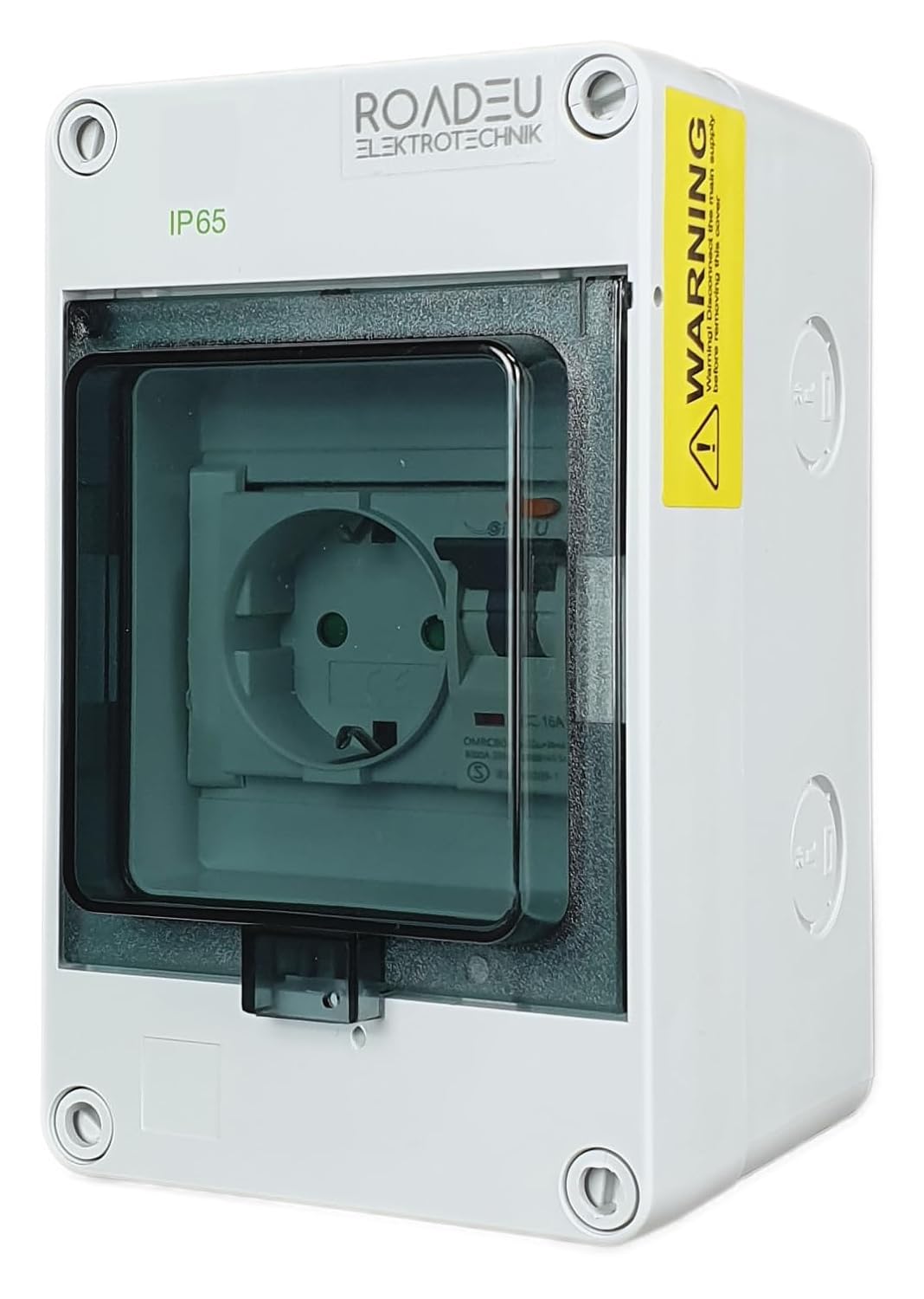 Roadeu Presa Schuko con Interruttore FI IP65 - immagine 3