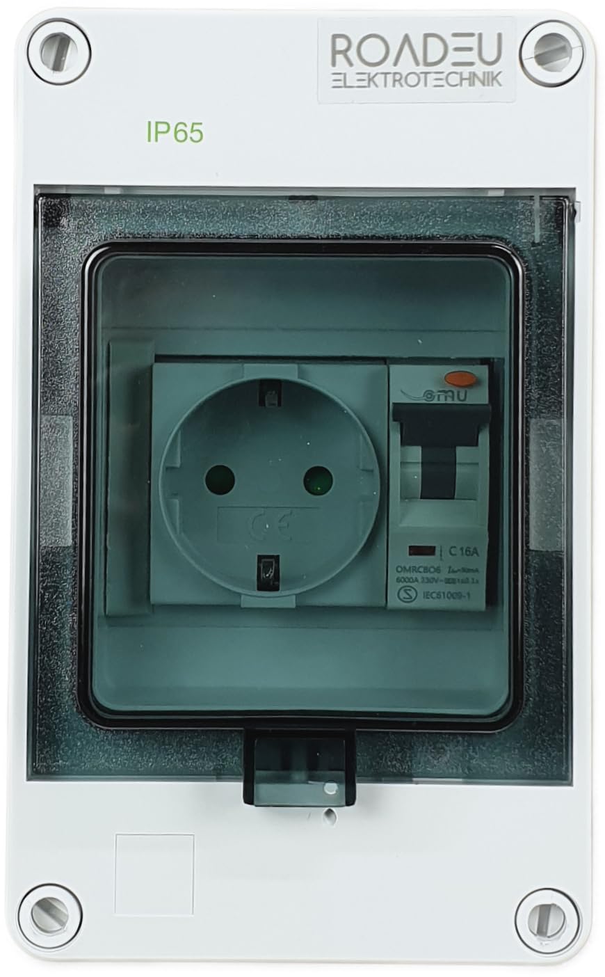 Roadeu Presa Schuko con Interruttore FI IP65 - immagine 6