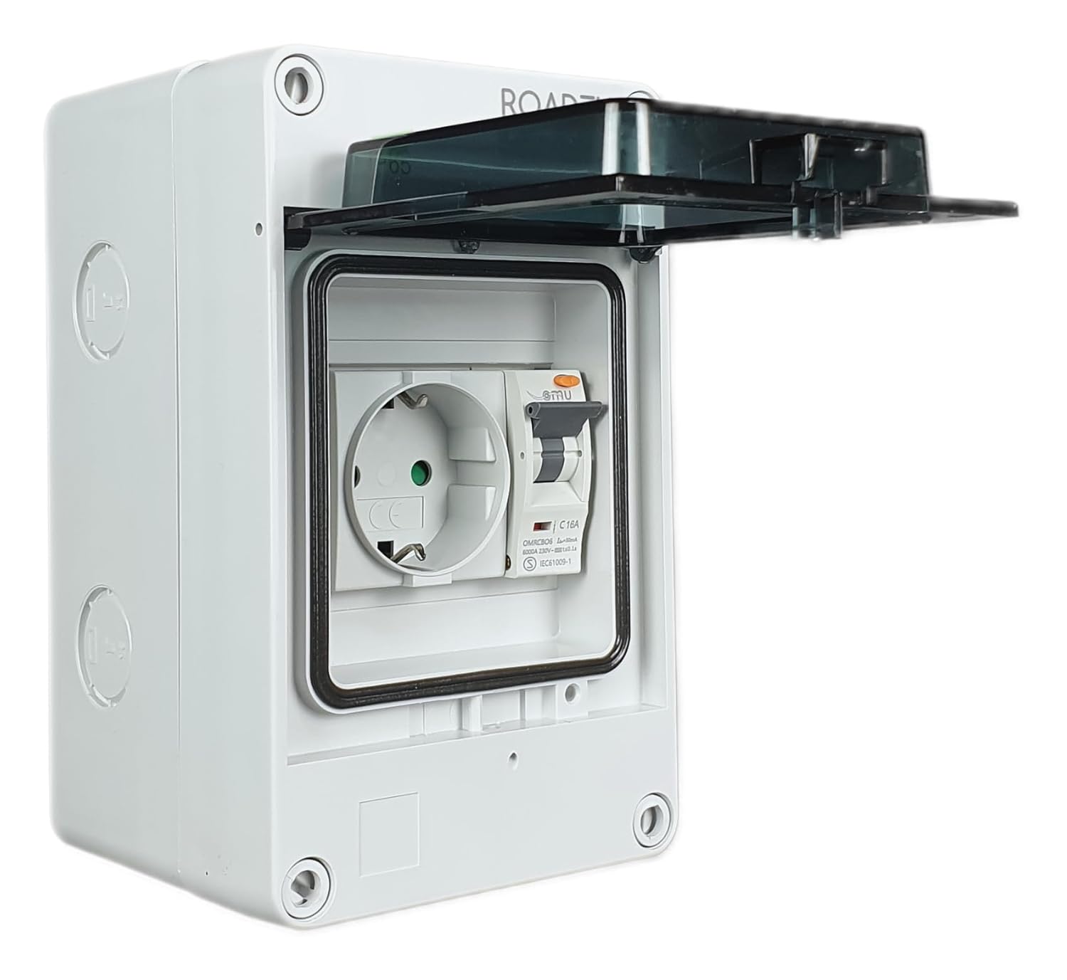 Roadeu Presa Schuko con Interruttore FI IP65 - immagine 7