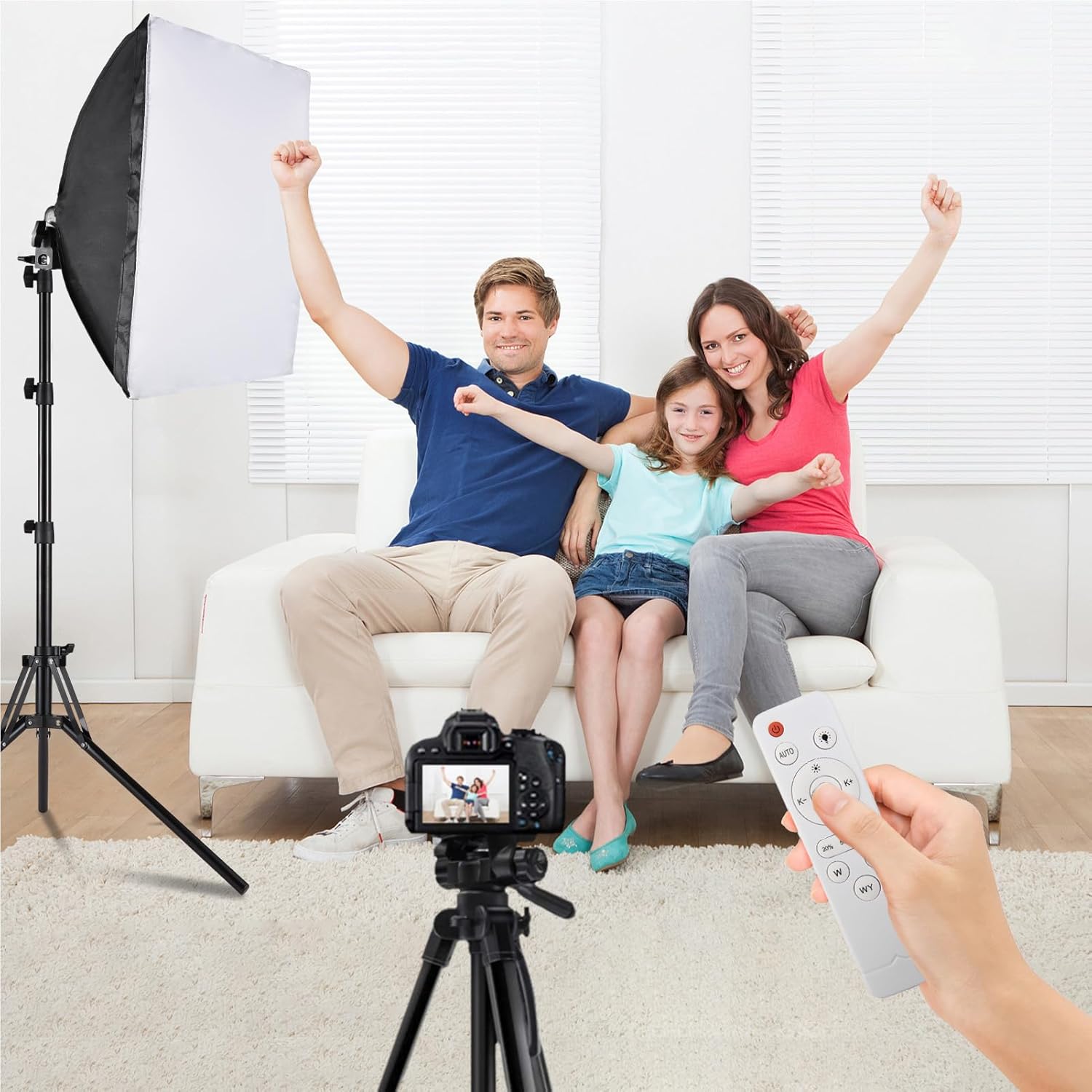 Andoer Kit Illuminazione Softbox Studio con Luce LED Bicolore - immagine 6