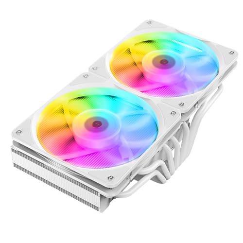 Tzmrit JiuShark JF13K Diamond Top-down CPU Cooler, Bianco