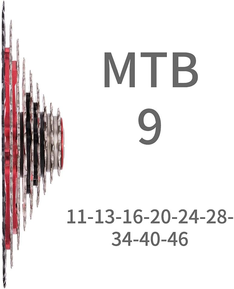 Cassetta 9v MTB 11-46T Pignoni Acciaio Leggero - immagine 2
