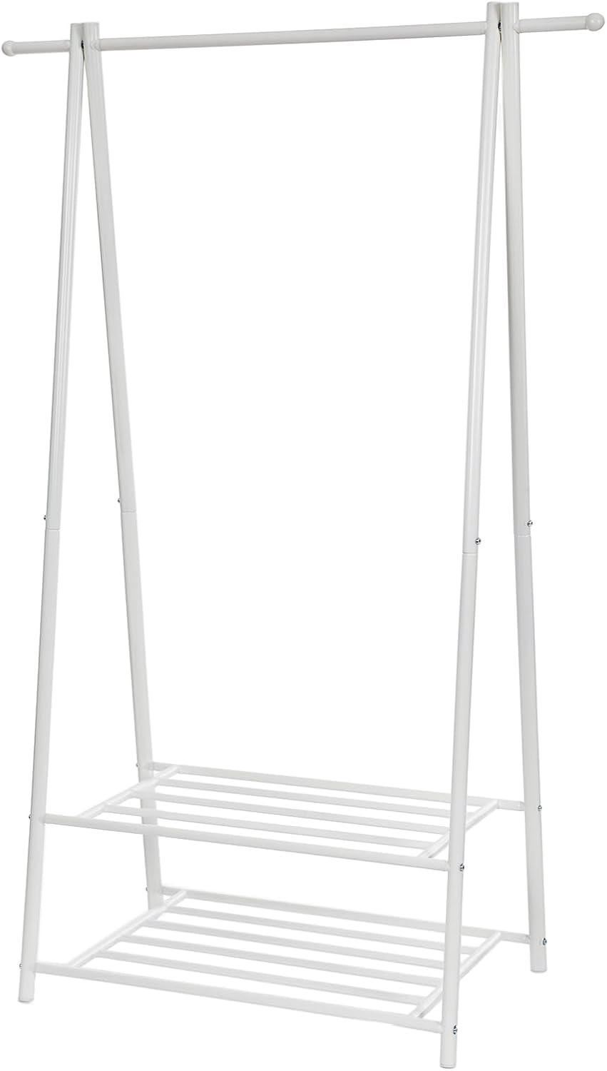 Songmics Appendiabiti con 2 Ripiani Portaoggetti, Bianco - immagine 1