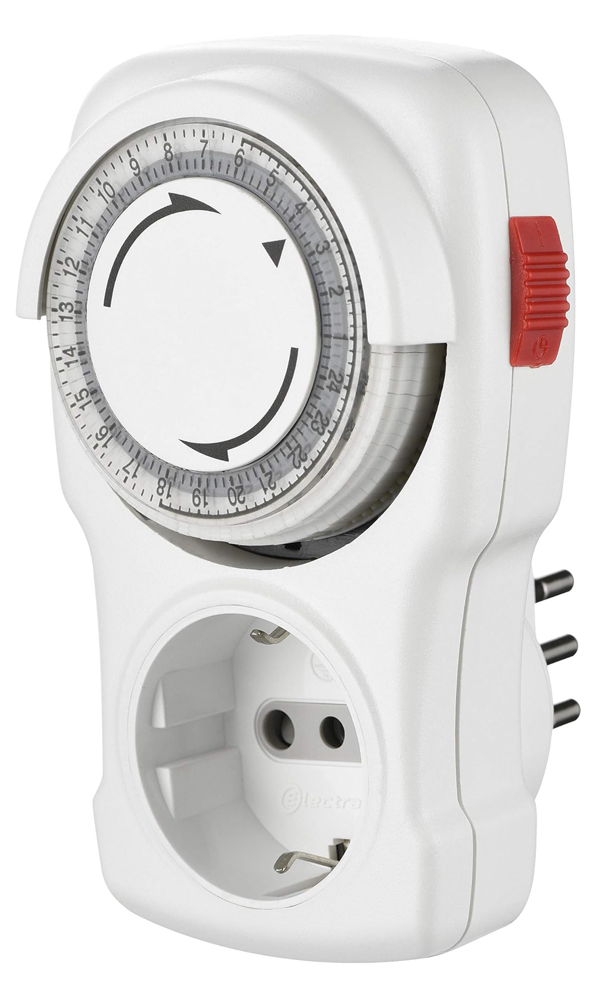 Electraline 58113 Programmatore Timer Meccanico Giornaliero