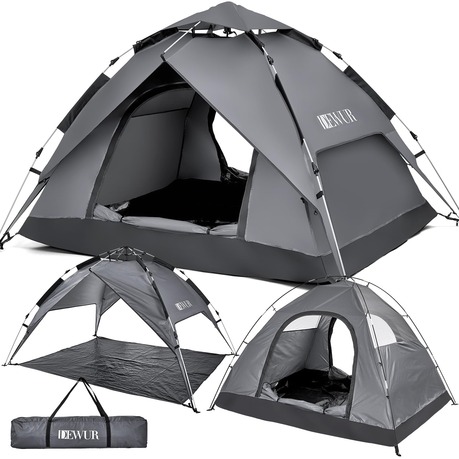 Dewur Tenda da Campeggio Pop-Up 2-4 Persone