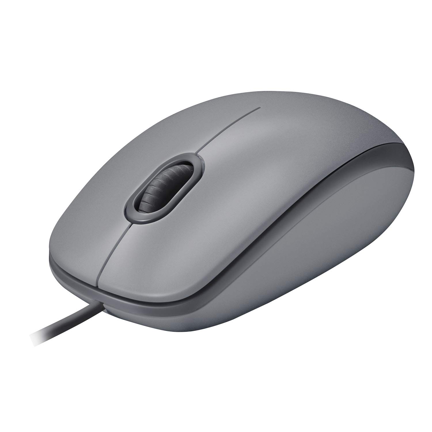 Logitech M110 Mouse USB Cablato Silenzioso, Grigio