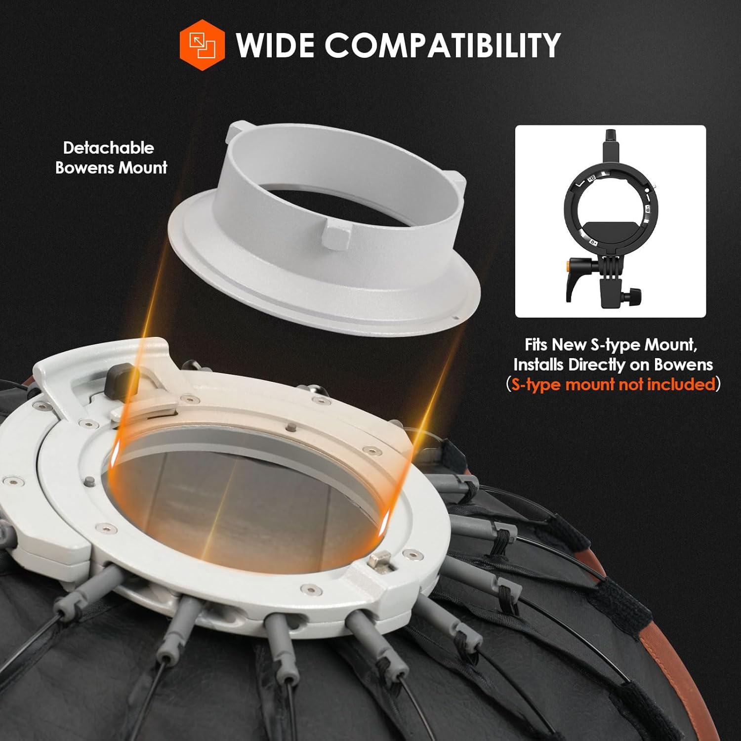 Tarion Softbox Parabolico Bowens Pieghevole 90cm - immagine 4